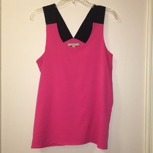 Pink tank top from Banana Republic.